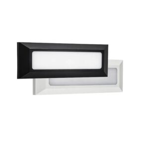 Segnapasso da Parete LED 2w Luce Natura Con cover Bianca e Nera Palmira
